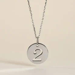 Pendentif Efiso Argent Blanc