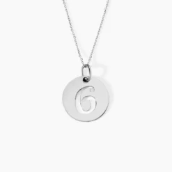 Pendentif Efiso Argent Blanc
