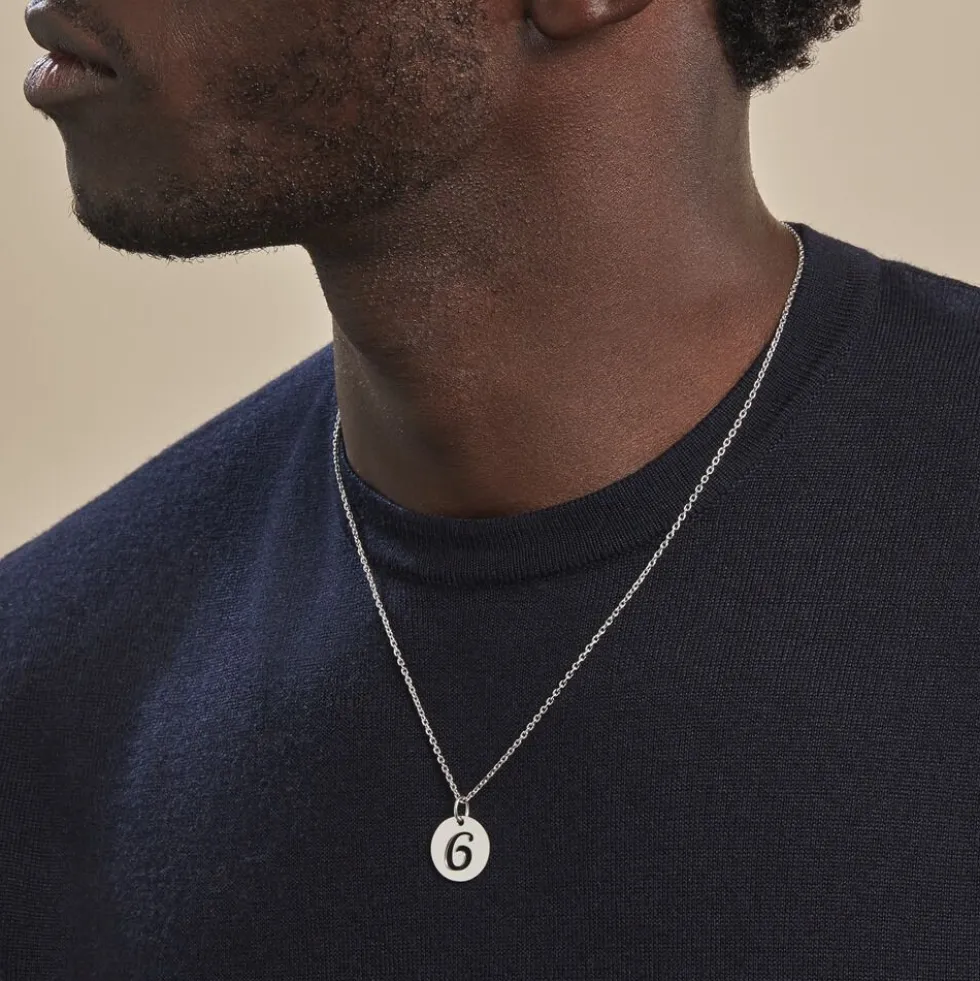 Pendentif Efiso Argent Blanc