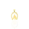 Pendentif Egide Fer A Cheval Or Jaune