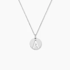 Pendentif Elio A Argent Blanc