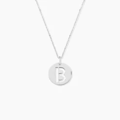 Pendentif Elio B Argent Blanc