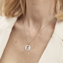 Pendentif Elio E Argent Blanc
