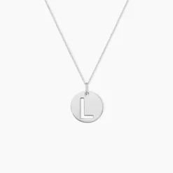 Pendentif Elio L Argent Blanc
