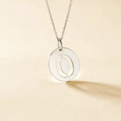 Pendentif Elio O Argent Blanc