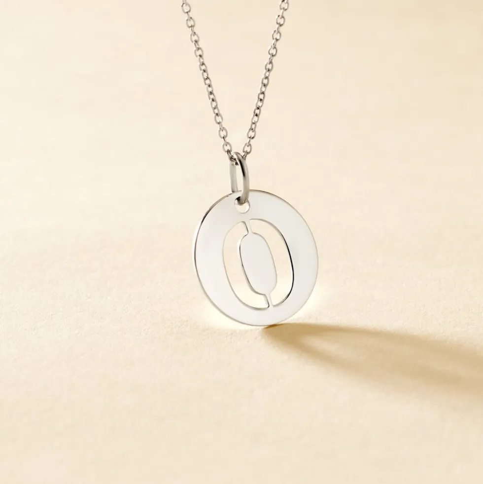 Pendentif Elio O Argent Blanc