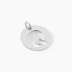 Pendentif Elio Q Argent Blanc