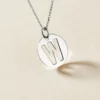 Pendentif Elio W Argent Blanc