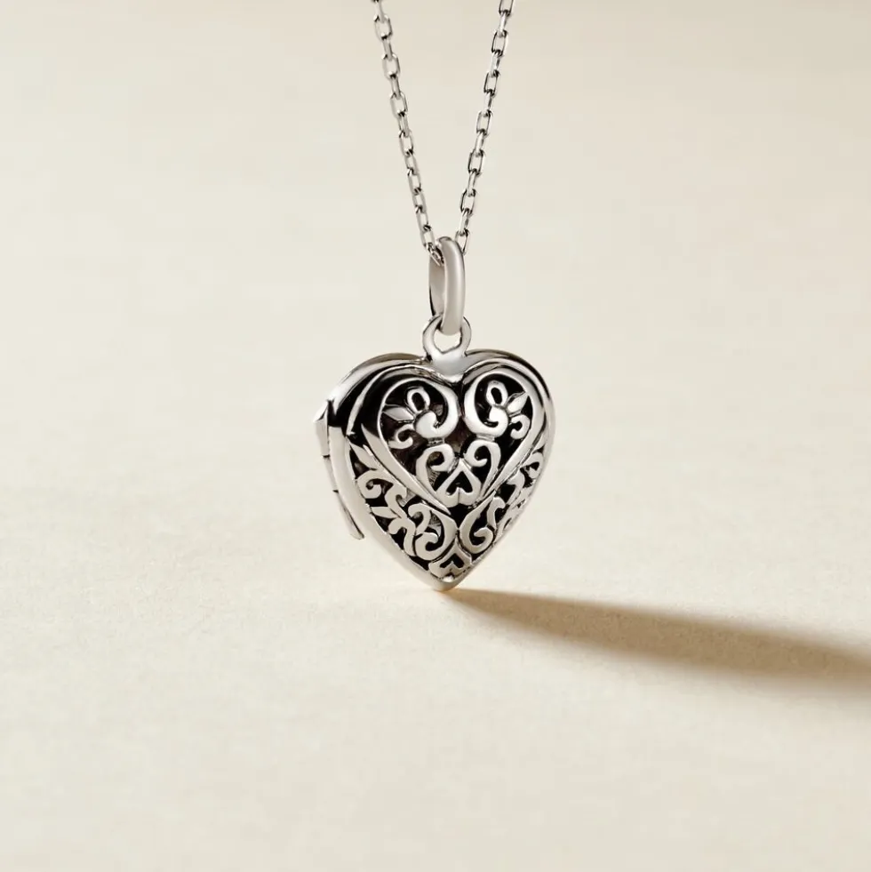 Pendentif Ellya Argent Blanc