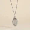 Pendentif Elrick Argent Blanc
