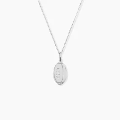 Pendentif Elrick Argent Blanc