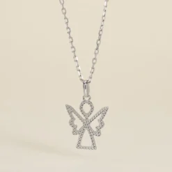 Pendentif Estrellita Ange Or Blanc
