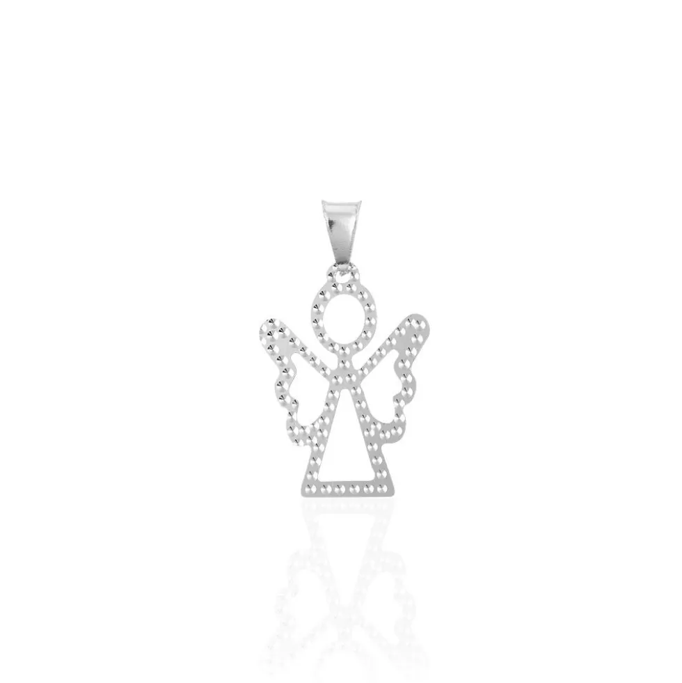Pendentif Estrellita Ange Or Blanc