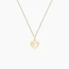Pendentif Eudocie Coeur Lettre Or Jaune
