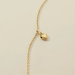 Pendentif Eudocie Coeur Lisse Or Jaune