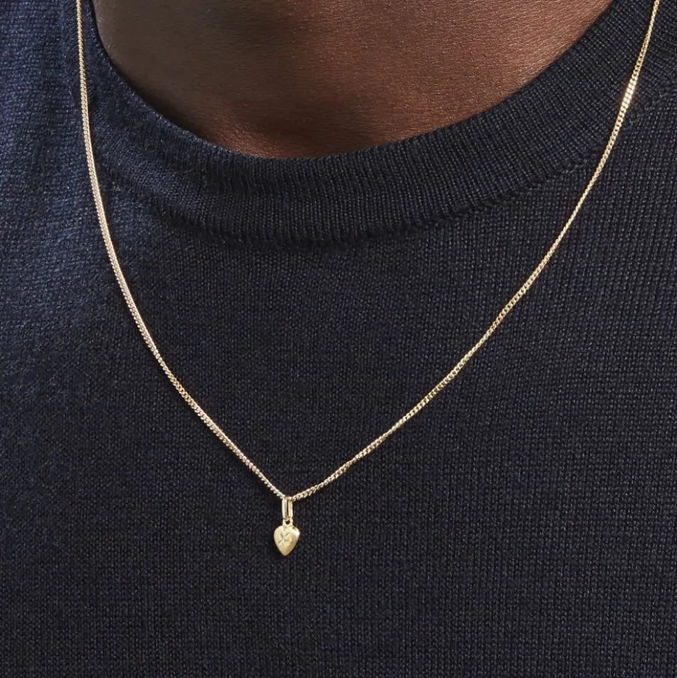 Pendentif Eudocie Coeur Mat Et Brillant Or Jaune