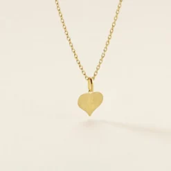Pendentif Eudocie Coeur Message Or Jaune