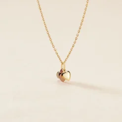 Pendentif Eudocie Triple Coeurs Or Tricolore