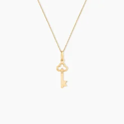 Pendentif Fatilia Clef Coeur Or Jaune