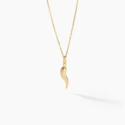 Pendentif Felicette Corne Abondance Or Jaune