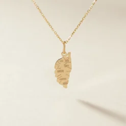 Pendentif Gaietana Corse Or Jaune