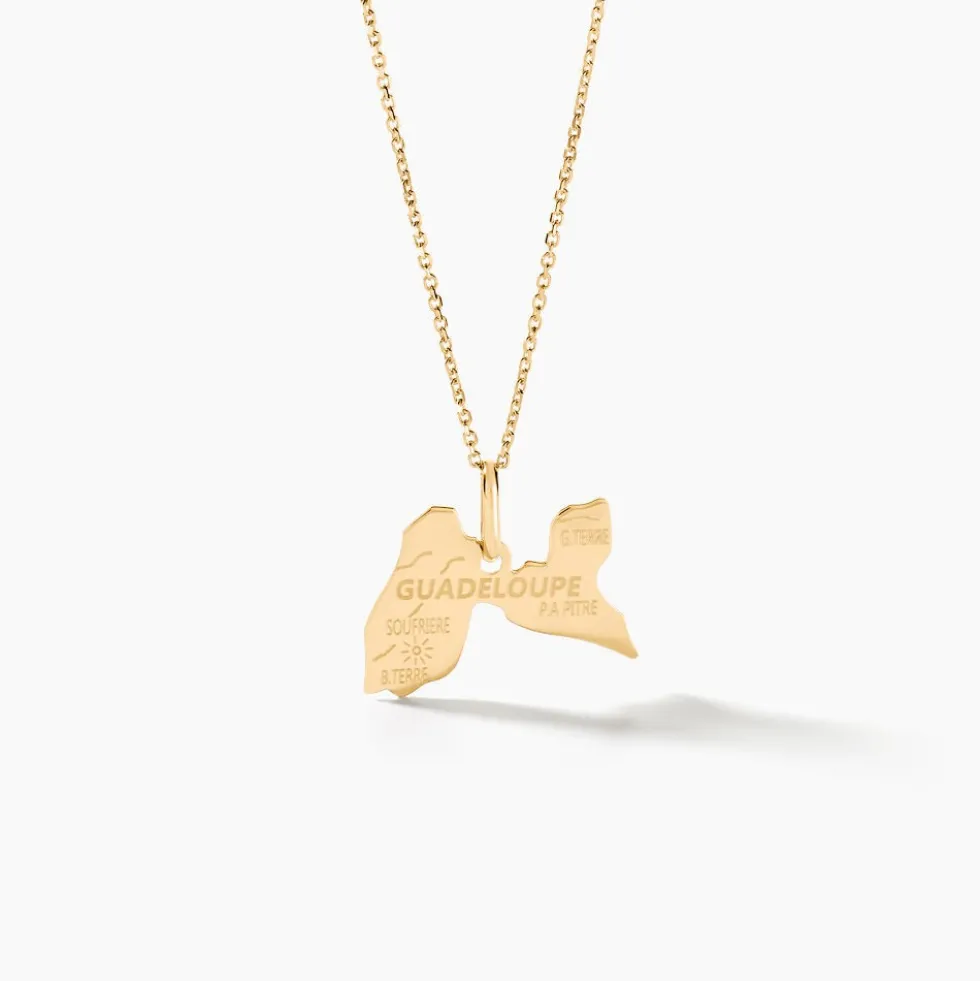 Pendentif Gaietana Guadeloupe Or Jaune