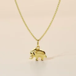 Pendentif Gernot Elephant Or Jaune