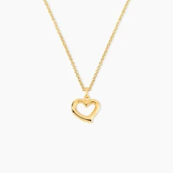 Pendentif Haiza Coeur Bombe Or Jaune