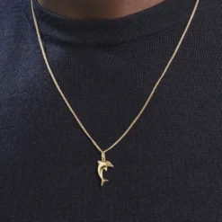 Pendentif Haizia Dauphin Or Jaune