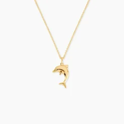 Pendentif Haizia Dauphin Or Jaune