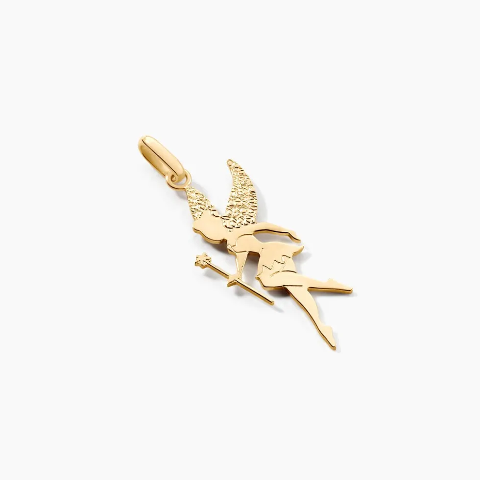 Pendentif Heliciane Fee Or Jaune