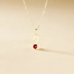 Pendentif Helidie Coccinelle Lettre Or Jaune