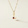 Pendentif Helidie Coccinelle Lettre Or Jaune