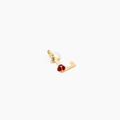 Pendentif Helidie Coccinelle Lettre Or Jaune