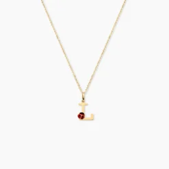 Pendentif Helidie Coccinelle Lettre Or Jaune