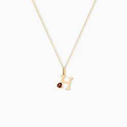 Pendentif Helidie Coccinelle Lettre Or Jaune