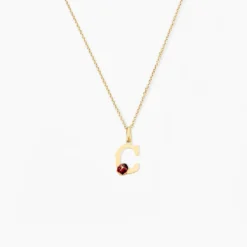 Pendentif Helidie Coccinelle Lettre Or Jaune