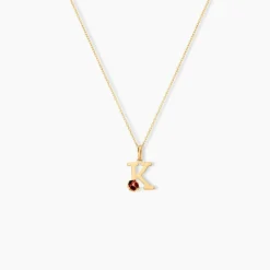 Pendentif Helidie Coccinelle Lettre Or Jaune