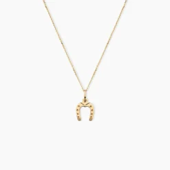 Pendentif Hillary Fer A Cheval Or Jaune