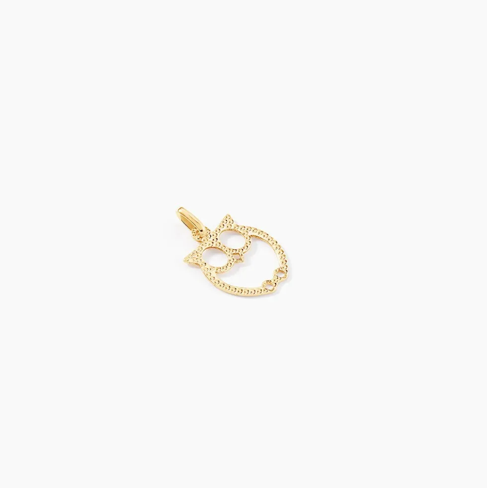 Pendentif Ilies Hibou Or Jaune