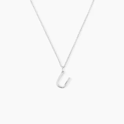 Pendentif Ionia Lettre Or Blanc