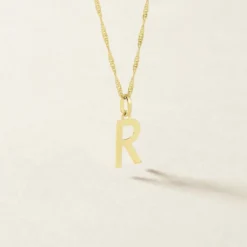 Pendentif Ionia Lettre Or Jaune