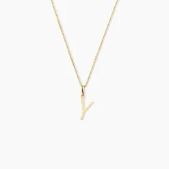 Pendentif Ionia Lettre Or Jaune