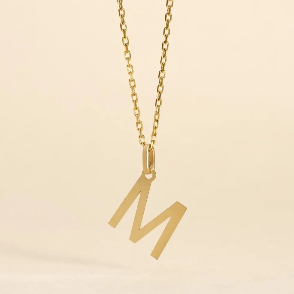 Pendentif Ionia Lettre Or Jaune