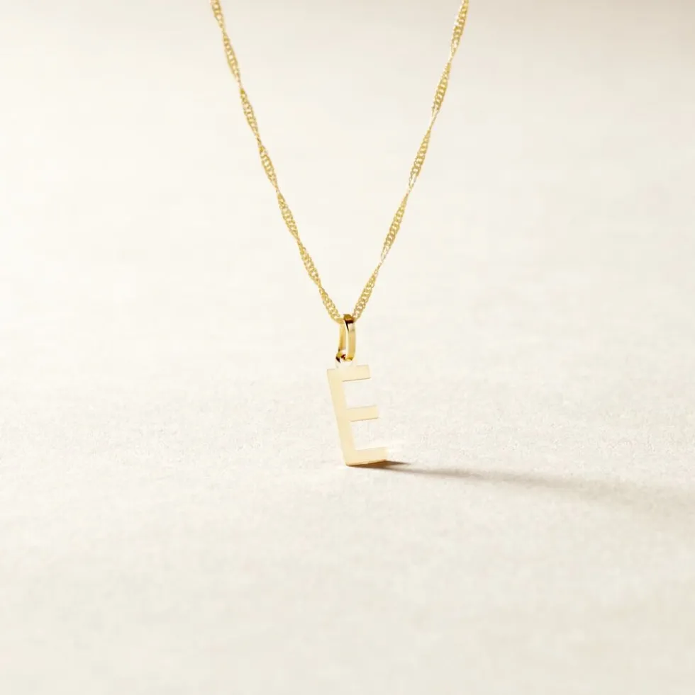 Pendentif Ionia Lettre Or Jaune