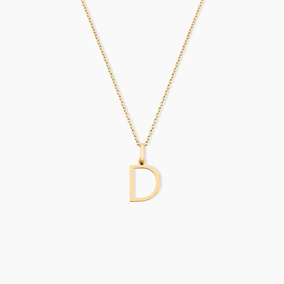 Pendentif Ionia Lettre Or Jaune