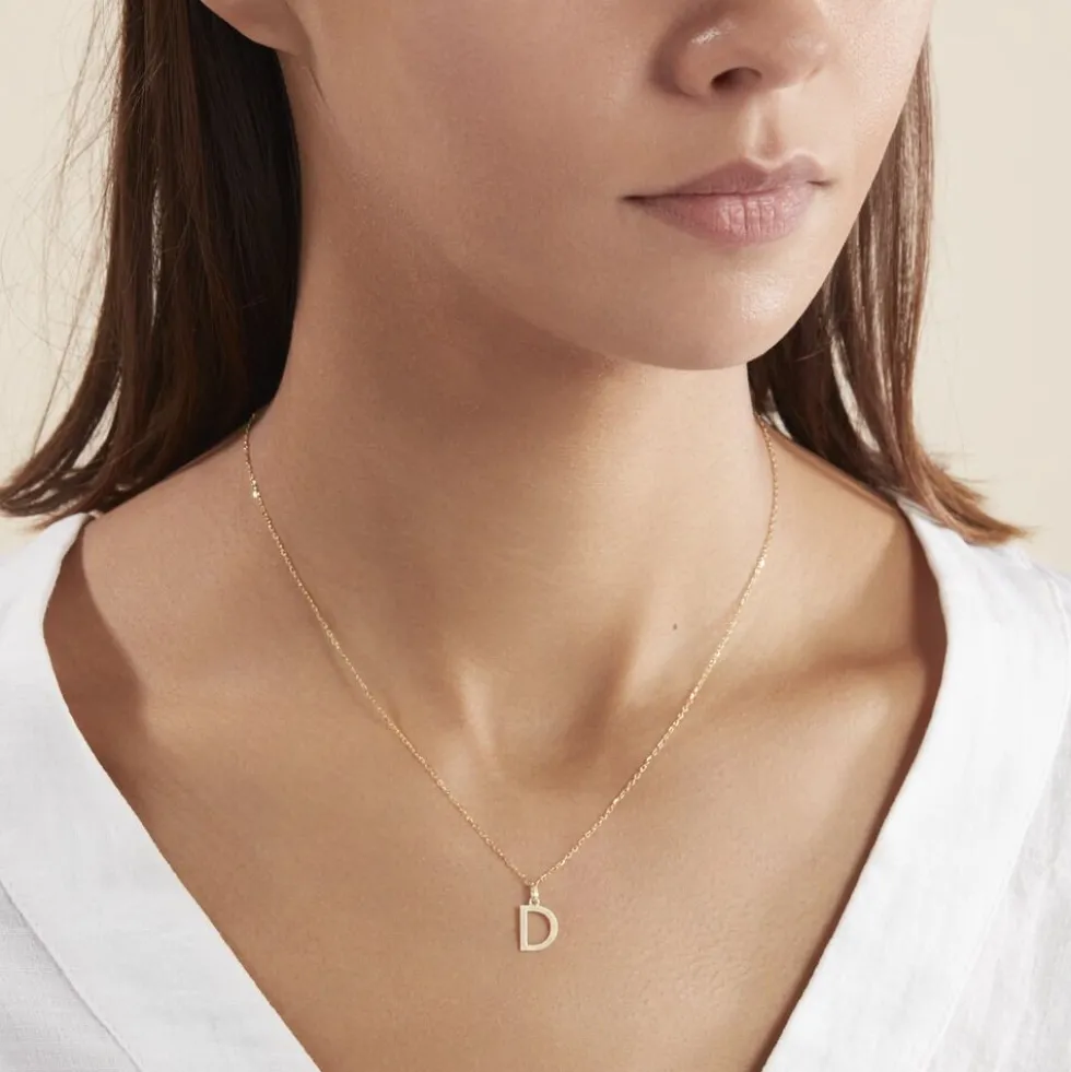 Pendentif Ionia Lettre Or Jaune