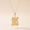 Pendentif Irenca Message Parchemin Or Jaune