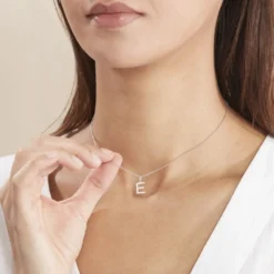 Pendentif Klementine Or Blanc Oxyde De Zirconium