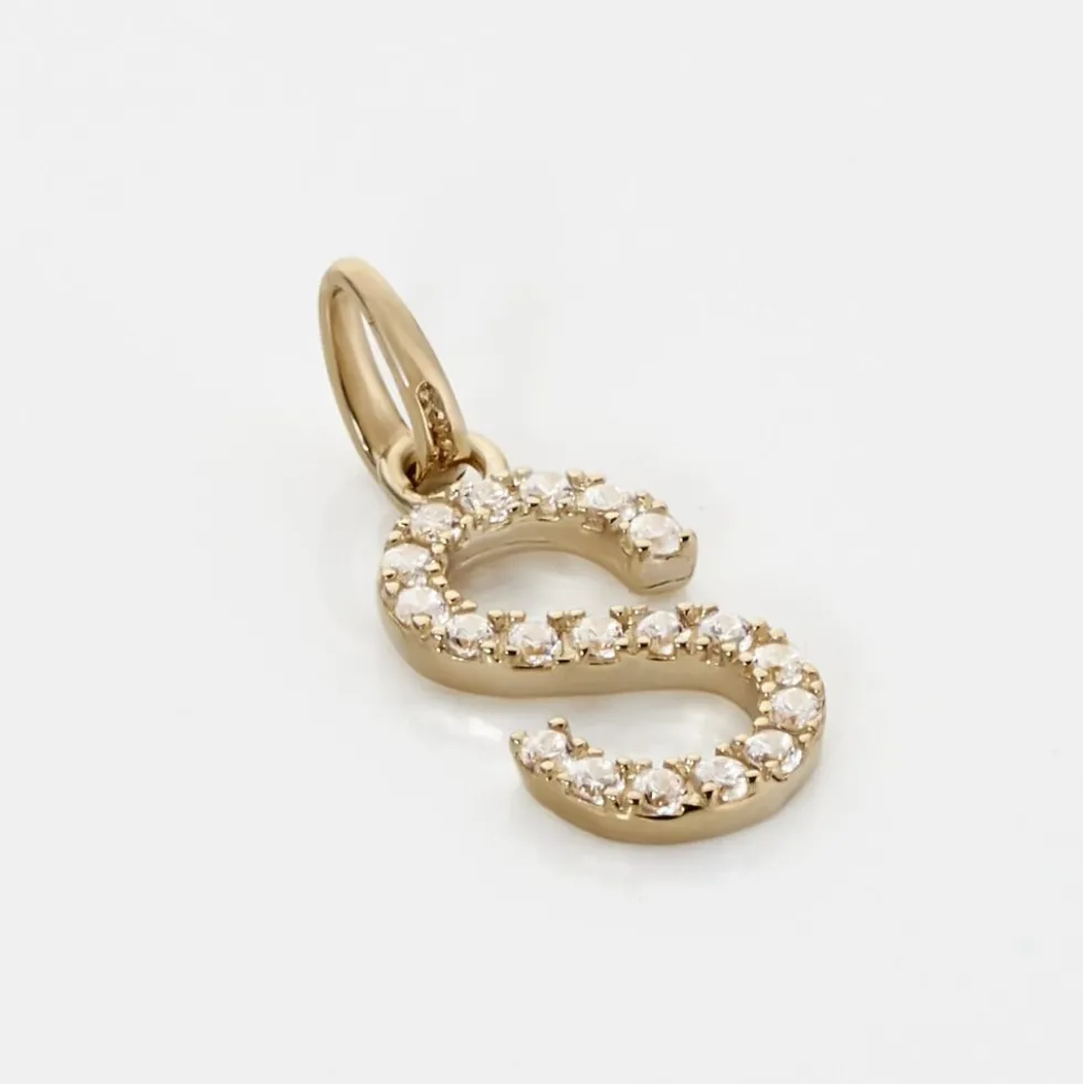 Pendentif Klementine Or Jaune Oxyde De Zirconium